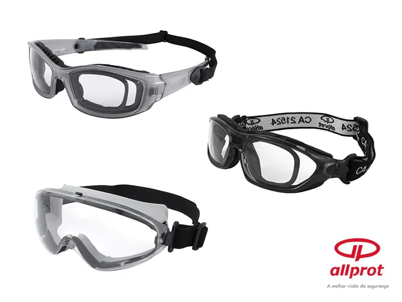 óculos de proteção com lente de grau
